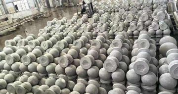 南阳芝麻白圆球 石球 挡车球