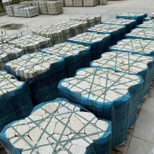 南阳黄金麻冰裂纹 碎拼