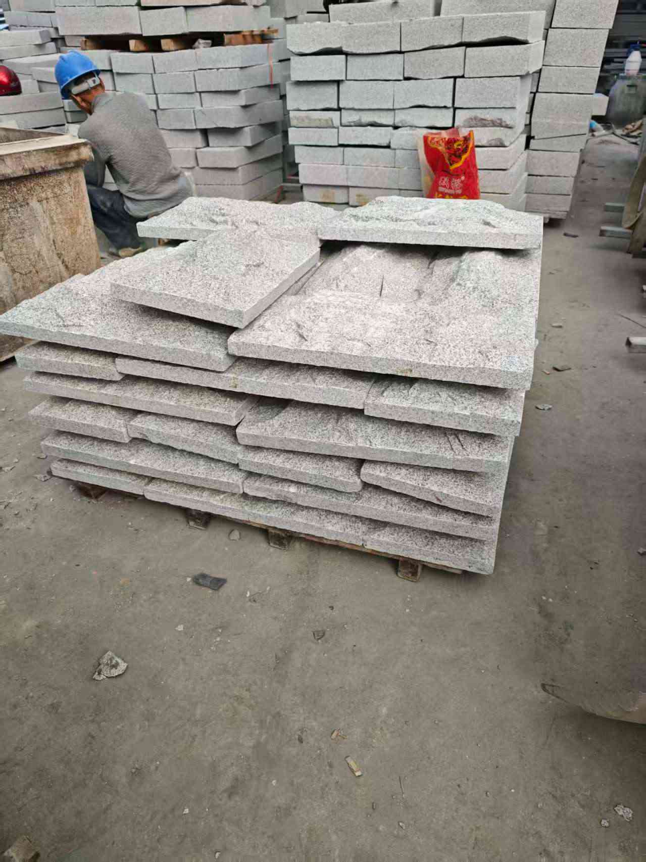 南阳芝麻白蘑菇石，自然面