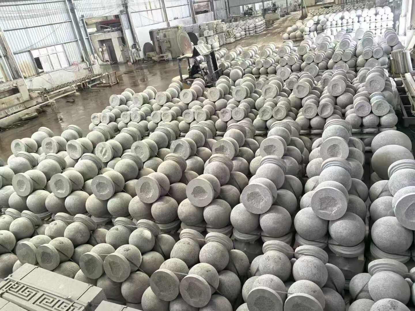 南阳芝麻白圆球 石球 挡车球